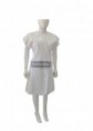 Ref 01006 - Bata de traçar, decote em V, 3 bolsos frontais e com manga cava (Senhora)